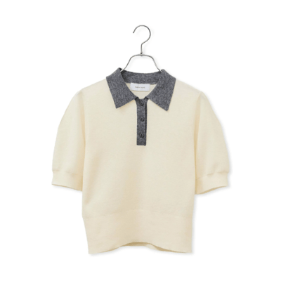 【 sellADAM ET ROPE' FEMME 】【定番】苧麻針織 POLO 衫8