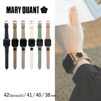 【日本MARY QUANT 】Apple Watch限定版皮革錶帶16