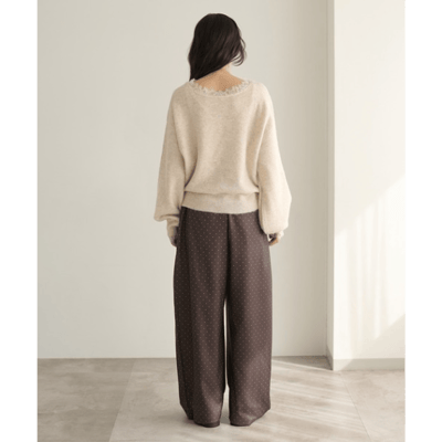 【apres jour clair】繭型抽繩休閒褲4