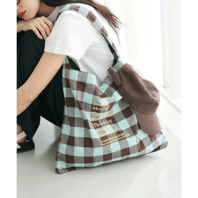 【別注】 格紋 2WAY 單肩包1