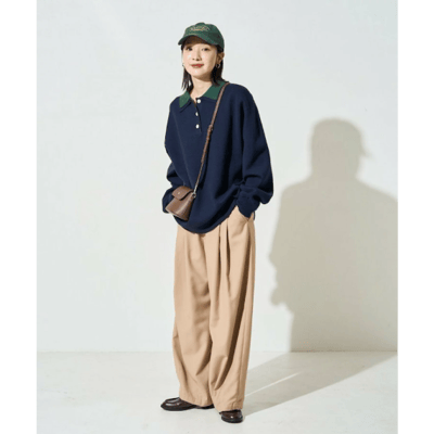 【 FREAK'S STORE 】撞色 POLO 領排釦針織上衣15