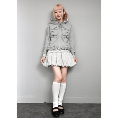 【Tie.Me 】ribbonful zip hoodie｜滿滿蝴蝶結拉鍊連帽外套4