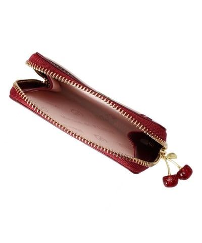 【 Maison de FLEUR 】Cerise Claire 櫻桃卡片零錢包 🍒5