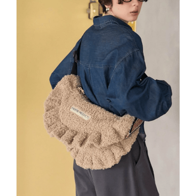 【 THEATRE PRODUCTS × FREAK'S STORE 】別注捲毛荷葉邊肩背包2