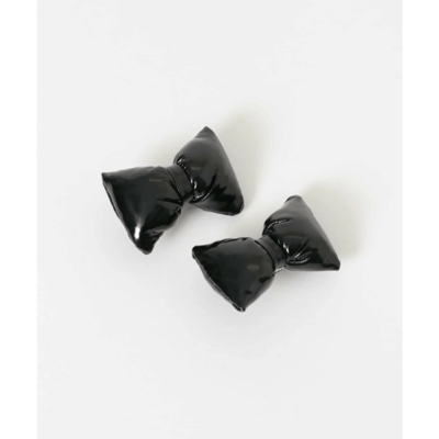 【日本DISCOAT】澎澎軟墊緞帶髮夾 2入組4