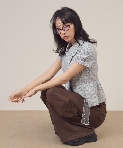 【 apres jour mignon 】雙排釦荷葉擺上衣5