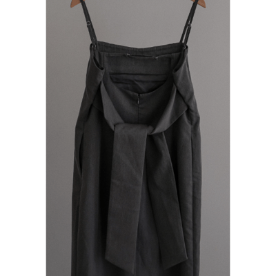 【 tento 】TENTO｜Belted Cocoon Dress 腰帶繭型細肩帶洋裝14