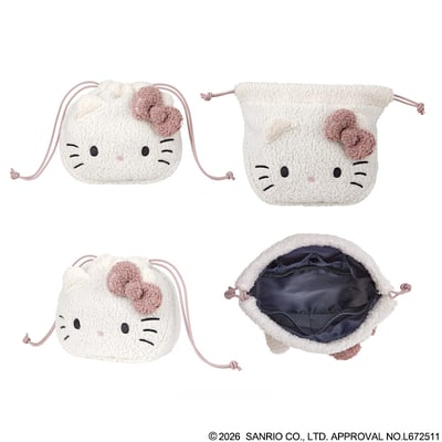 【 寶島社 】HELLO KITTY × BRILMY 懶人也能整理好的束口化妝包3