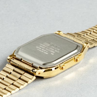 【 CASIO AQ-230GA-9DMQ 】金色雙顯款3