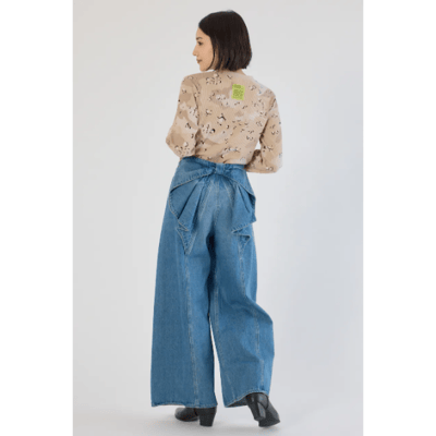 【 RODEO CROWNS WIDE BOWL】大蝴蝶結丹寧褲 再入荷5