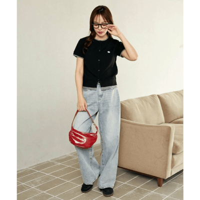 【 MARY QUANT 】限定展開・層次感短袖針織外套8