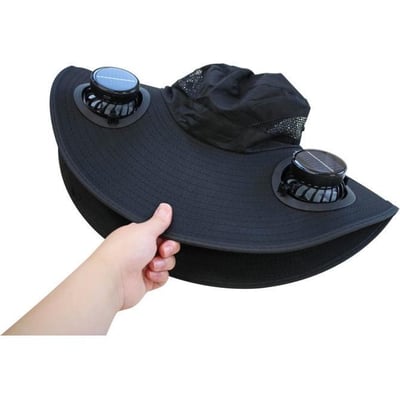 【 日本直送 】太陽能＋USB 雙效充電風扇遮陽帽8