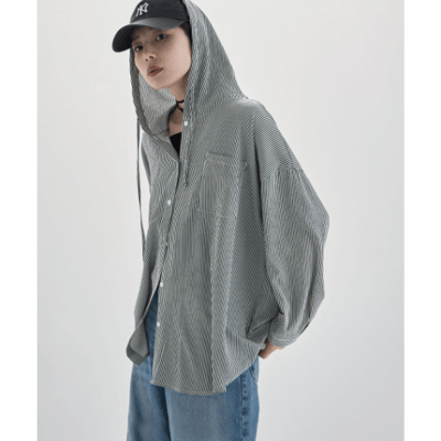 【 日本 etoll 】UV防曬連帽襯衫外套6