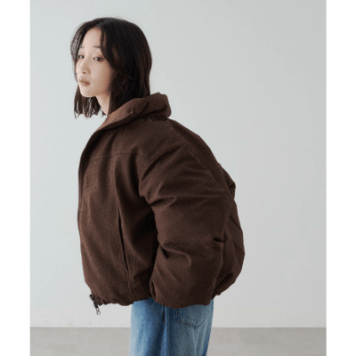【 Discoat 】格紋 × 素色雙面穿鋪棉外套16