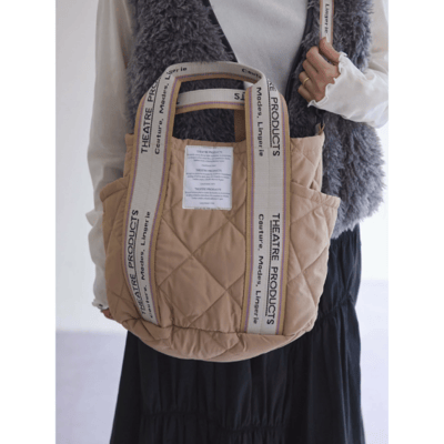 【THEATRE PRODUCTS 限定聯名 】緹花織帶絎縫水桶托特包11