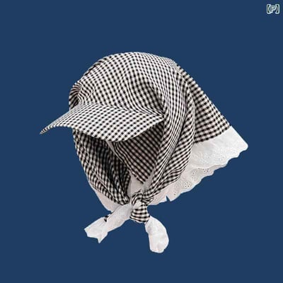 【 日本直送 】美式格紋頭巾一體式鴨舌帽17