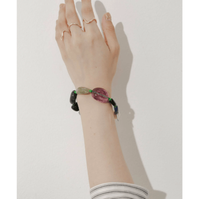 【日本SMELLY 】天然石風串珠髮圈6