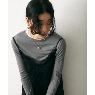 【 Lutim by u 】透膚羅紋圓領上衣7