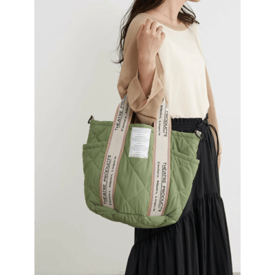 【THEATRE PRODUCTS 限定聯名 】緹花織帶絎縫水桶托特包13