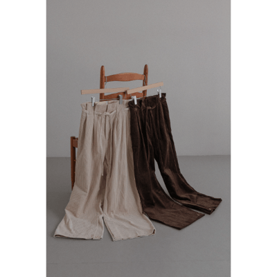 【 tento 】Wide-Leg Corduroy Pants｜高腰寬版燈芯絨長褲16