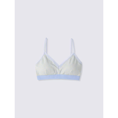 【 GU 】格紋無鋼圈 Bralette1