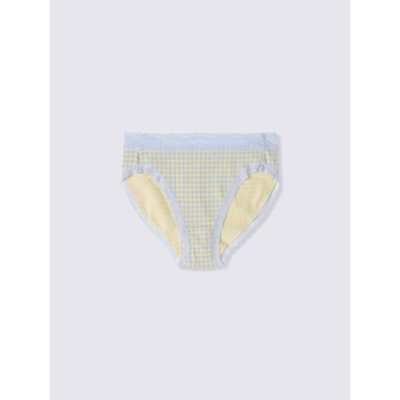 【 GU 】格紋中腰三角內褲4