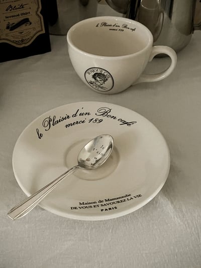 韓國 mamanaube｜merci 189 法式復古咖啡杯 (350ml)3