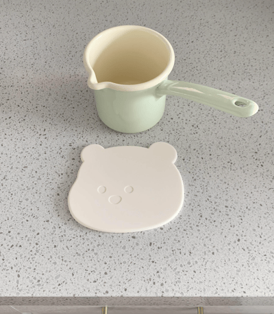 （現貨）韓國小熊矽膠杯墊8