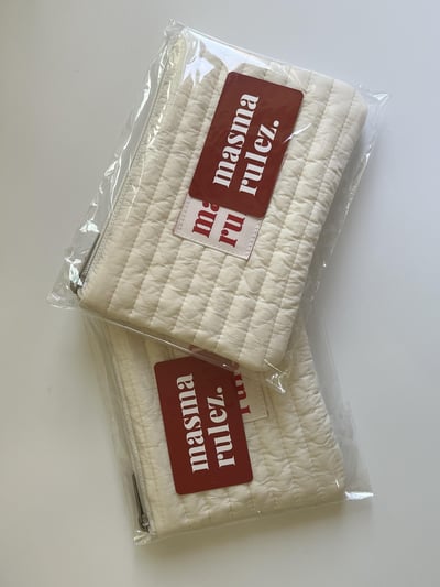 （現貨）韓國 masmarulez｜縫線收納包2