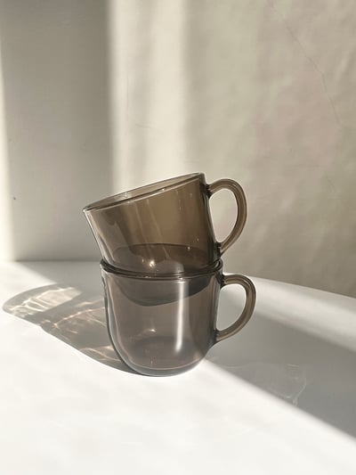 （現貨）韓國選物｜質感灰調咖啡杯盤組2