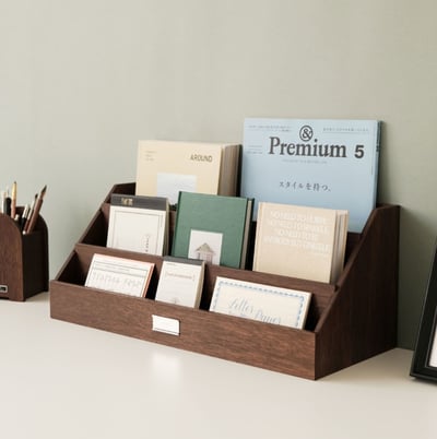 （預購）韓國選物｜木製桌面收納盒（寬版）1