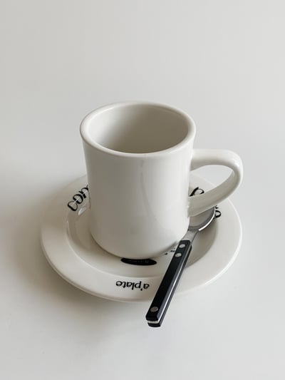 （現貨）韓國選物｜法式復古字母餐盤5