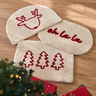 （預購）韓國 Bowell | 聖誕節吸水腳踏墊1