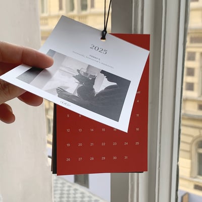 （現貨）韓國 t.d.s | 2025 簡約冬日色系月曆掛曆3