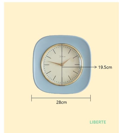 （預購）韓國Liberte｜復古方形時鐘8