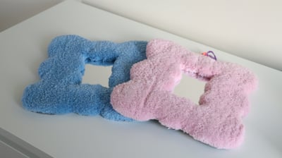 （現貨）韓國設計品牌among them ｜手作毛線簇絨鏡子3