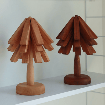 （預購）韓國選物｜實木造型隔熱墊 Tree Pod Stand1