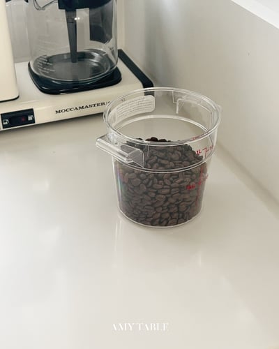 （預購）韓國 amytable 選物店｜圓形透明附蓋收納罐5