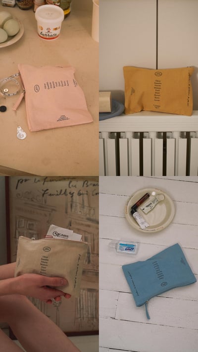 （現貨）韓國 HÔTEL 827 | Holiday pouch 化妝包/旅行收納包5