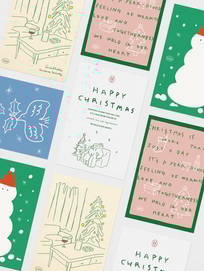 （現貨）韓國 t.d.s ｜Happy Christmas 聖誕明信片2