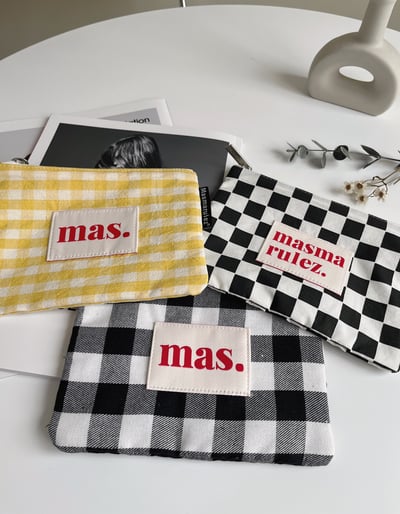 （現貨）韓國 masmarulez.｜格紋日常收納包3