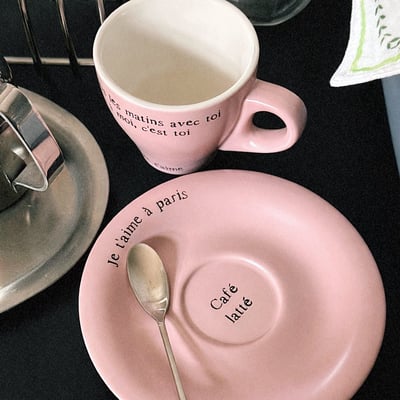 （預購）mamanaube 新品｜粉色拿鐵咖啡杯組 (160ml)1