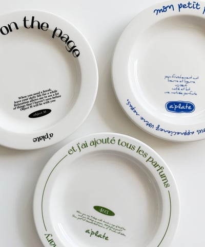 （現貨）韓國選物｜法式復古字母餐盤1