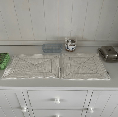 （現貨）韓國 susu studio ｜縫線家飾布/餐墊/抹布/隔熱墊3