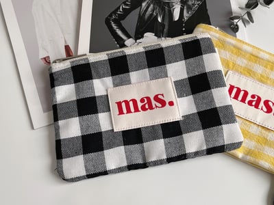 （現貨）韓國 masmarulez.｜格紋日常收納包2