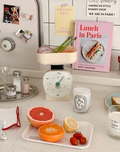 （預購）韓國Liberte｜復古廚房磅秤1