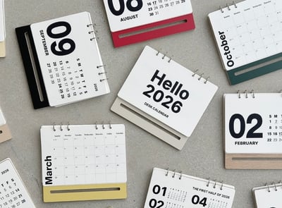 （預購）2026簡約桌曆（14色）4