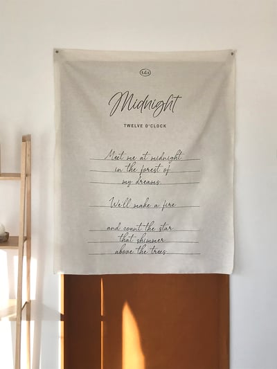 （現貨）韓國t.d.s｜歐膩自製法式浪漫掛布 fabric poster1