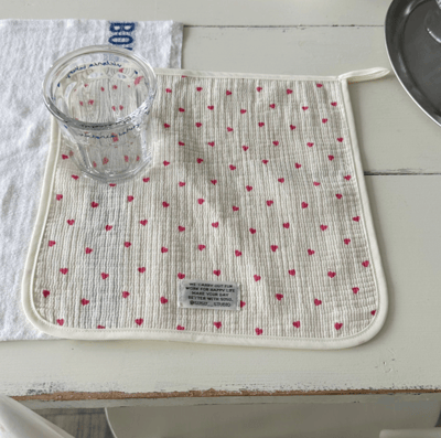 （現貨）韓國 susu studio ｜愛心家飾布/餐墊/抹布/隔熱墊3