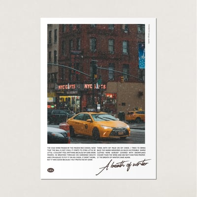 （現貨）韓國 t.d.s | 你的冬日系列 韓國A3海報8